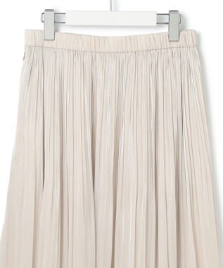 23区 【洗える】シャイニープリーツ スカート ベージュ系