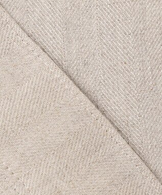 uncrave ヘリンボーン リネン ブルゾン（uncrave WHITE） フラックスA