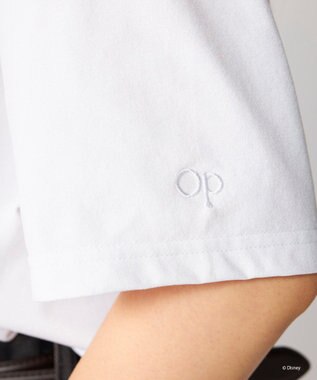 OP／FILA 【Ocean Pacific】ミッキー/水陸両用オーバーサイズTシャツ/レディース ホワイト