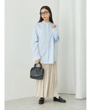 earth music&ecology ドルマンストライプシャツ Stripe Sax