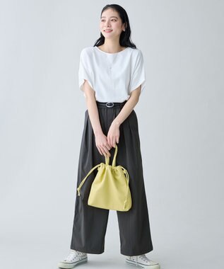 ANY 巾着バッグ イエロー