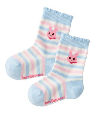 MIKI HOUSE HOT BISCUITS 【9-19cm】 クルー丈 ソックスパック2足セット 白