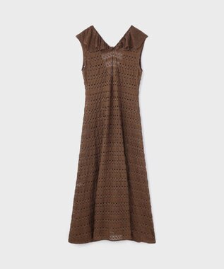 GRACE CONTINENTAL レースロングカーディガン ブラウン