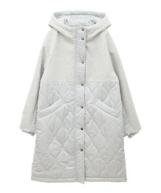 CRAFT STANDARD BOUTIQUE キルト切替フードコート Ivory