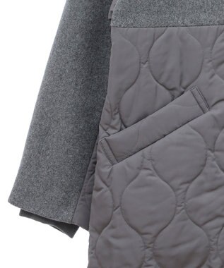 CRAFT STANDARD BOUTIQUE キルト切替フードコート Gray