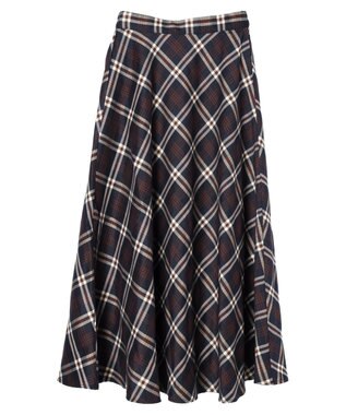 Green Parks ・Ｐｅｔｉｔ　Ｆｌｅｕｒ　バイヤスチェックフレアスカート Navy