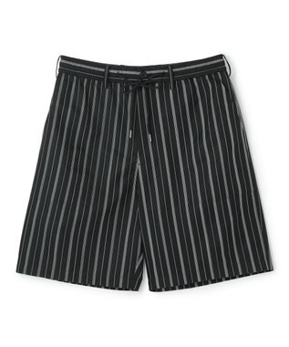 JOSEPH HOMME 【新素材】ドットエアーリバーシブル ドロスト付ショートパンツ / BERMUDA ブラック系1