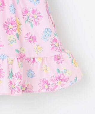 ANY KIDS 花柄×レース ワンピース水着 ピンク