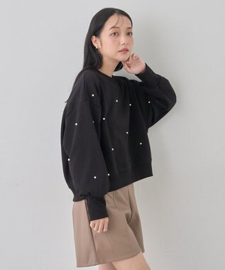 earth music&ecology パールプルオーバー Black