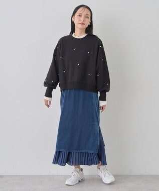 earth music&ecology パールプルオーバー Black