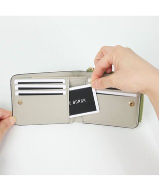 PELLE BORSA 二つ折り財布 Reinette Goods レネットグッズ 4783 グリーン