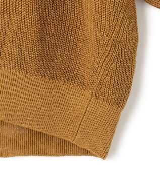 23区 【洗える】ピュアリネン パフスリーブ ニット イエロー系