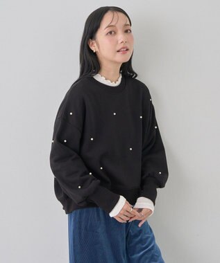 earth music&ecology パールプルオーバー Black