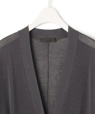 ICB L 【マガジン掲載】Stiffen ロング カーディガン（番号CH62） ダルブルー系