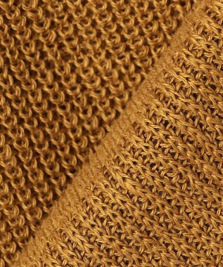 23区 【洗える】ピュアリネン パフスリーブ ニット イエロー系