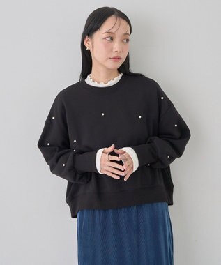 earth music&ecology パールプルオーバー Black