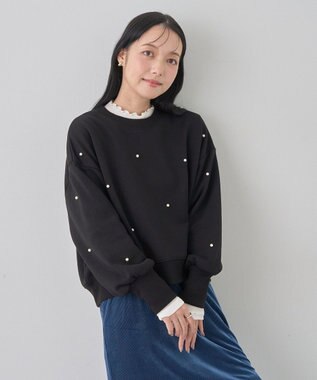 earth music&ecology パールプルオーバー Black