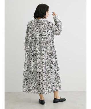 Green Parks ２ｗａｙ小花柄ギャザーシャツワンピース Ecru