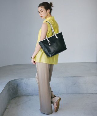 TOPKAPI 【TREASURE TOPKAPI】PVCコート キャンバス トートバッグ / A4対応 / 撥水 ブラック