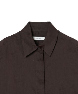 JOSEPH ラミーボイル　ショートスリーブブラウス　JUSTI Espresso