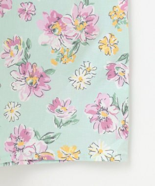 ANY KIDS プリント サマー ワンピース ミント×花柄