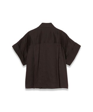 JOSEPH ラミーボイル　ショートスリーブブラウス　JUSTI Espresso