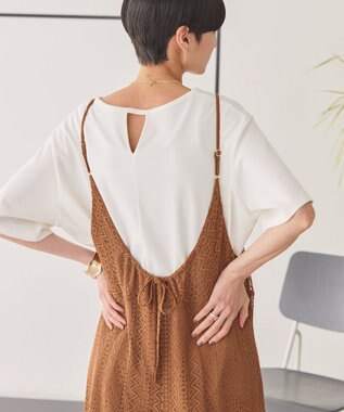 AMERICAN HOLIC バックスリットＴシャツ Off White