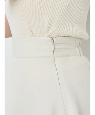 earth music&ecology プリーツドッキングスカート Ivory