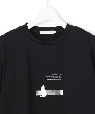 ICB ロゴTEE（猫モチーフ） ブラック