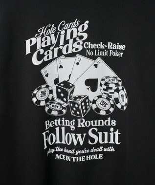 WEGO ヘビーウエイトユニークモチーフプルパーカー ブラック