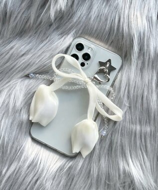 WEGO チューリップリボンビーズキーホルダー 柄1