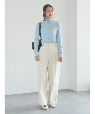 Te chichi 【宮本茉由着用】カラータートルインナー サックスブルー