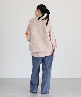 Green Parks ・ＥＬＥＮＣＡＲＥ　ＤＵＥ　シープファーロングベスト Light Beige