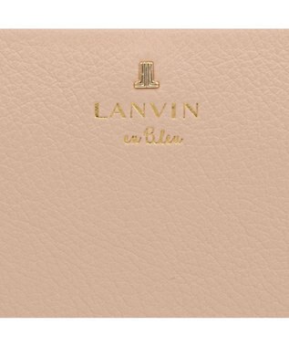 LANVIN en Bleu メラニー ラウンドファスナー長財布 ピンクベージュ