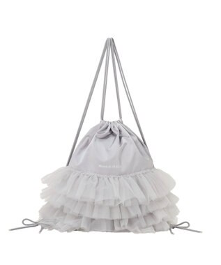 Maison de FLEUR チュールフリルナップサック Gray