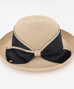 TOCCA 【UVカット90%・吸水速乾・抗菌防臭・洗える・サイズ調整可】SIDE RIBBON HAT 帽子 ブラック系