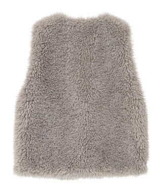 Green Parks ・ＥＬＥＮＣＡＲＥ　ＤＵＥ　シープファーロングベスト Gray Beige