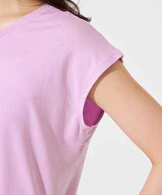 Chacott Chacott BALANCE ツイストアクセント2WayTシャツ アイリス