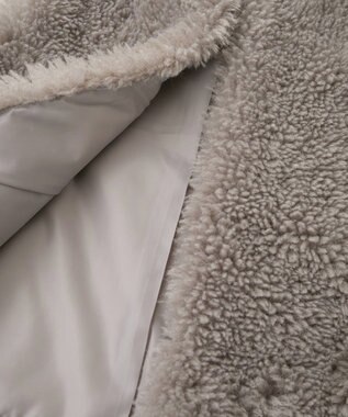 Green Parks ・ＥＬＥＮＣＡＲＥ　ＤＵＥ　シープファーロングベスト Gray Beige