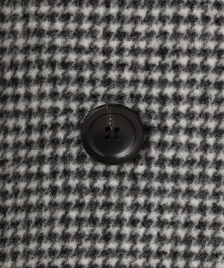 J.PRESS LADIES S チェックビーバー Pコート ブラックチェック系