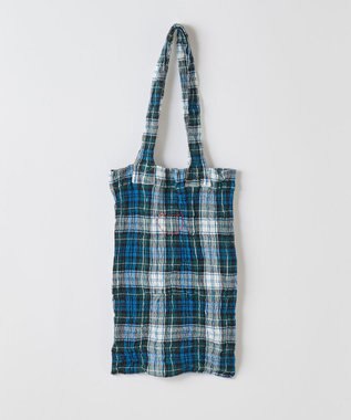 crêprie tsumori chisato creperie TOAT BAG -TARTAN CHECK クレプリ タータンチェックトートバッグ TARTAN GREEN