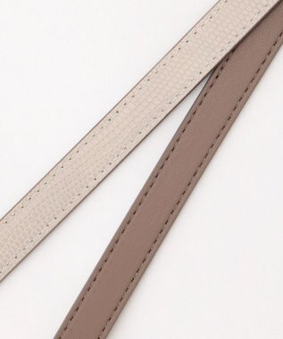 ANY リバーシブルメタルベルト グレー×ベージュ