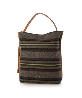 UNBILLION ペルケ perche / モバイルショルダー付きリサイクルウールトート カーキ