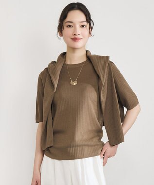 自由区 S 【アンサンブル対応】シアーシルクミックスニット プルオーバー