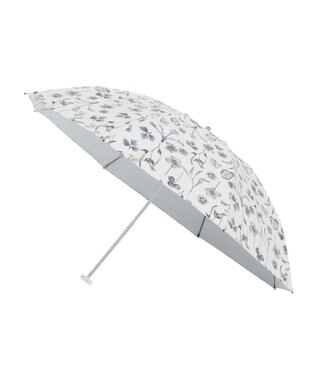 MOONBAT 【晴雨兼用/ 一級遮光/UV99％】フワクール (Fuwacool) 折りたたみ日傘 フワクールホワイト  ボタニカル 軽量 ライトグリーン