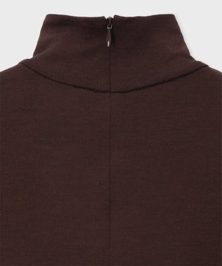 Paul Smith コントラストカラー ハイネック カットソー チョコレートブラウン