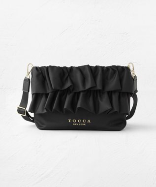 TOCCA 【美人百花掲載】【新色登場】FRILL POCHETTE ポシェット ブラック系