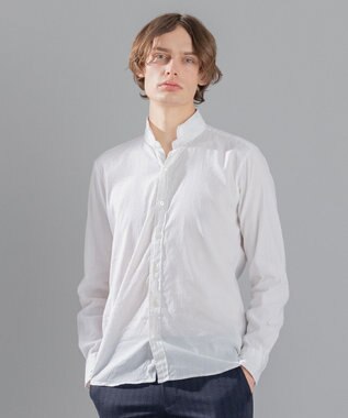 JOSEPH HOMME リネンストレッチブロード ウィングカラーシャツ ホワイト系