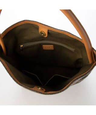 UNBILLION ペルケ perche / モバイルショルダー付きリサイクルウールトート カーキ