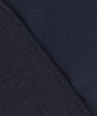 組曲 プレーティング天竺5分袖 カットソー ネイビー系